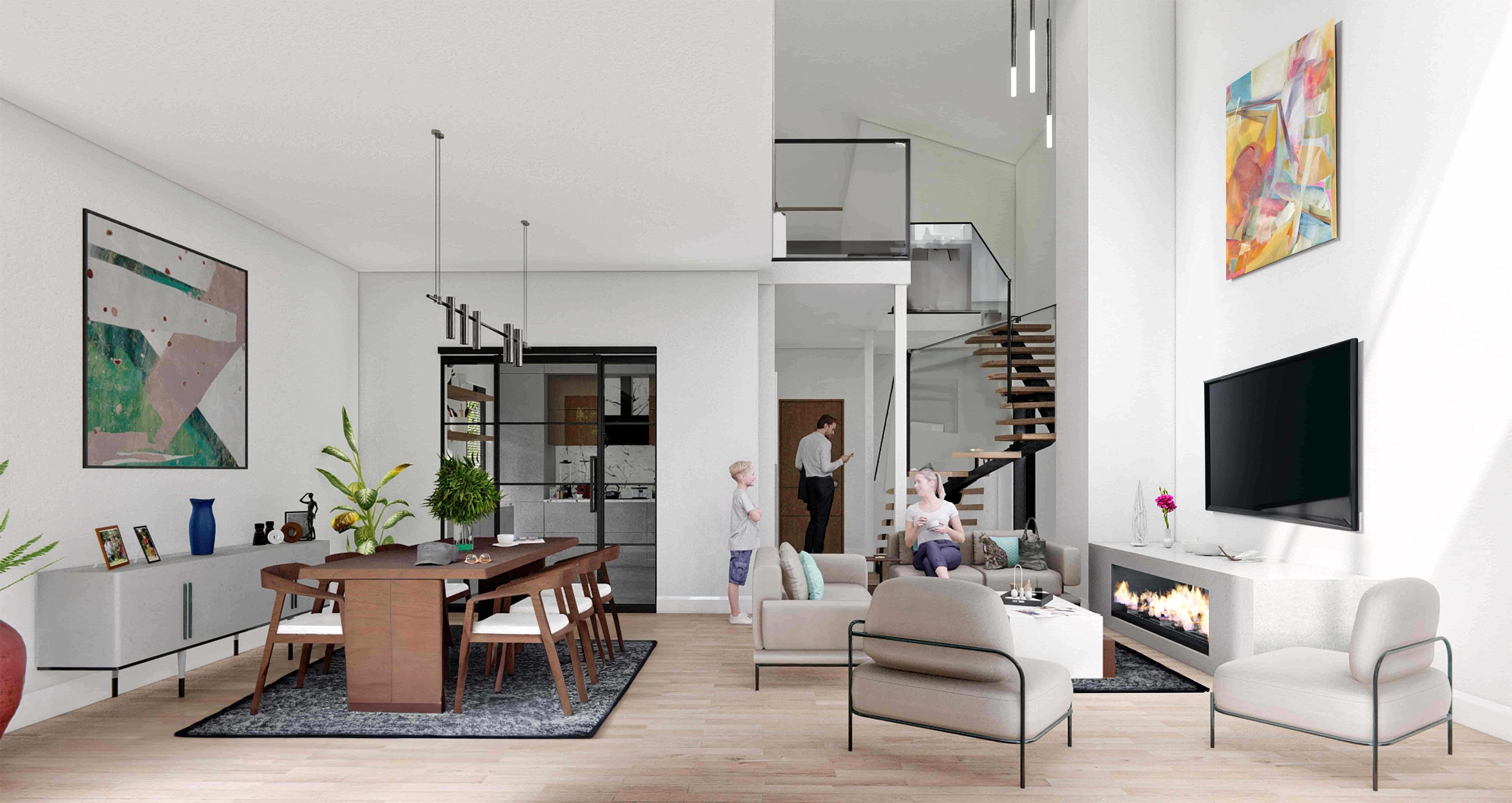 quartet ev iç mekan